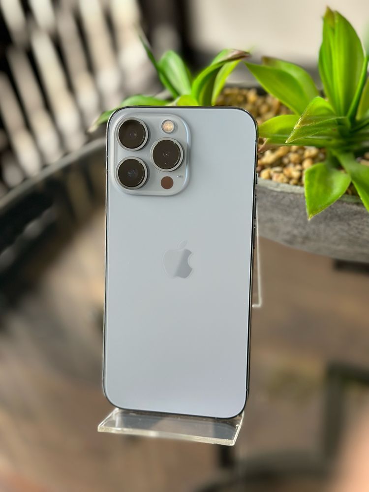 A person's hands holding a dark green iPhone 11 Pro with a triple-lens camera system on the back.