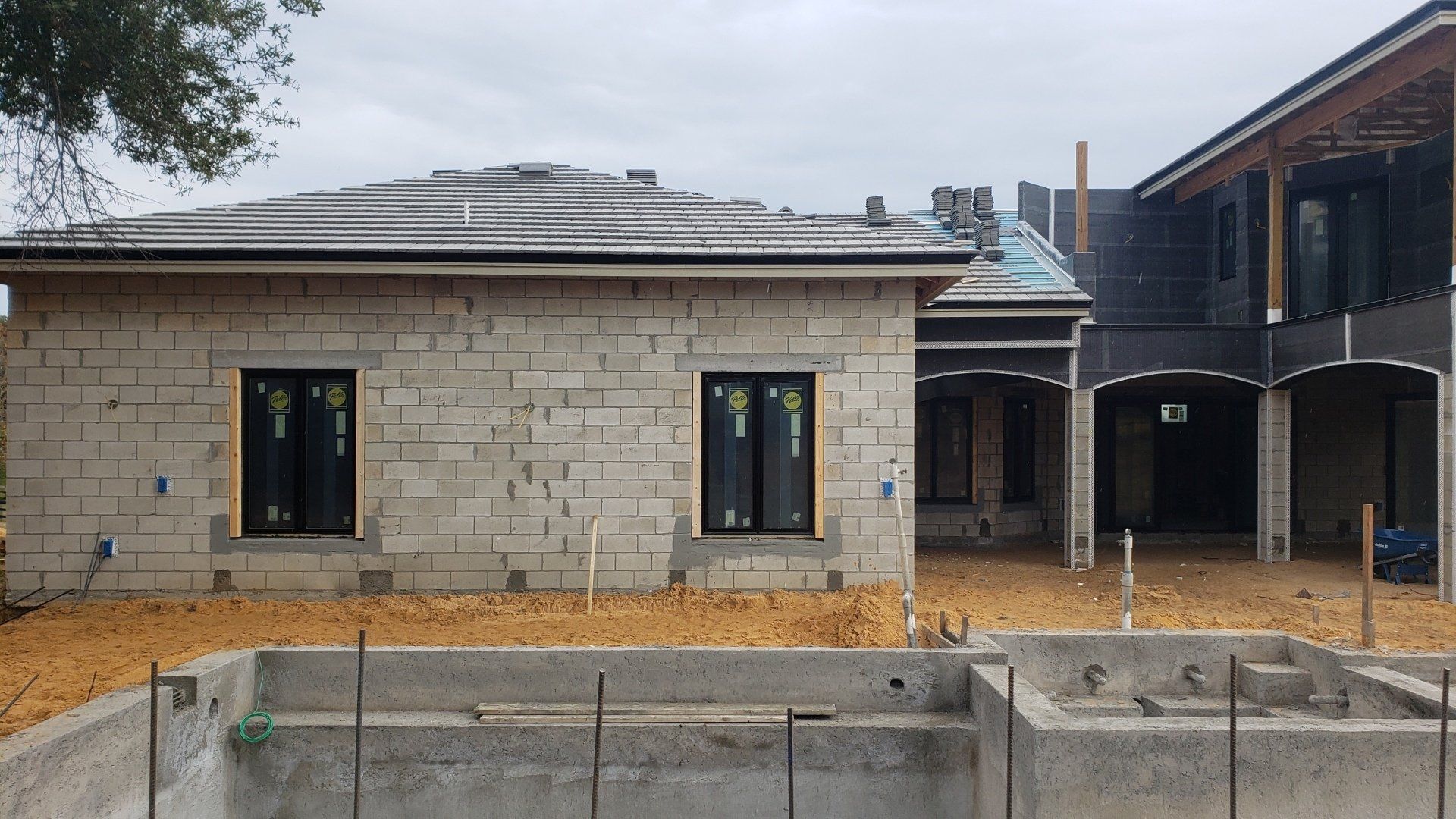 house made with bricks and concrete