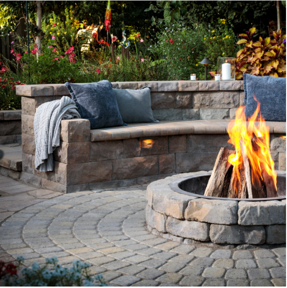 flagstone fire pit