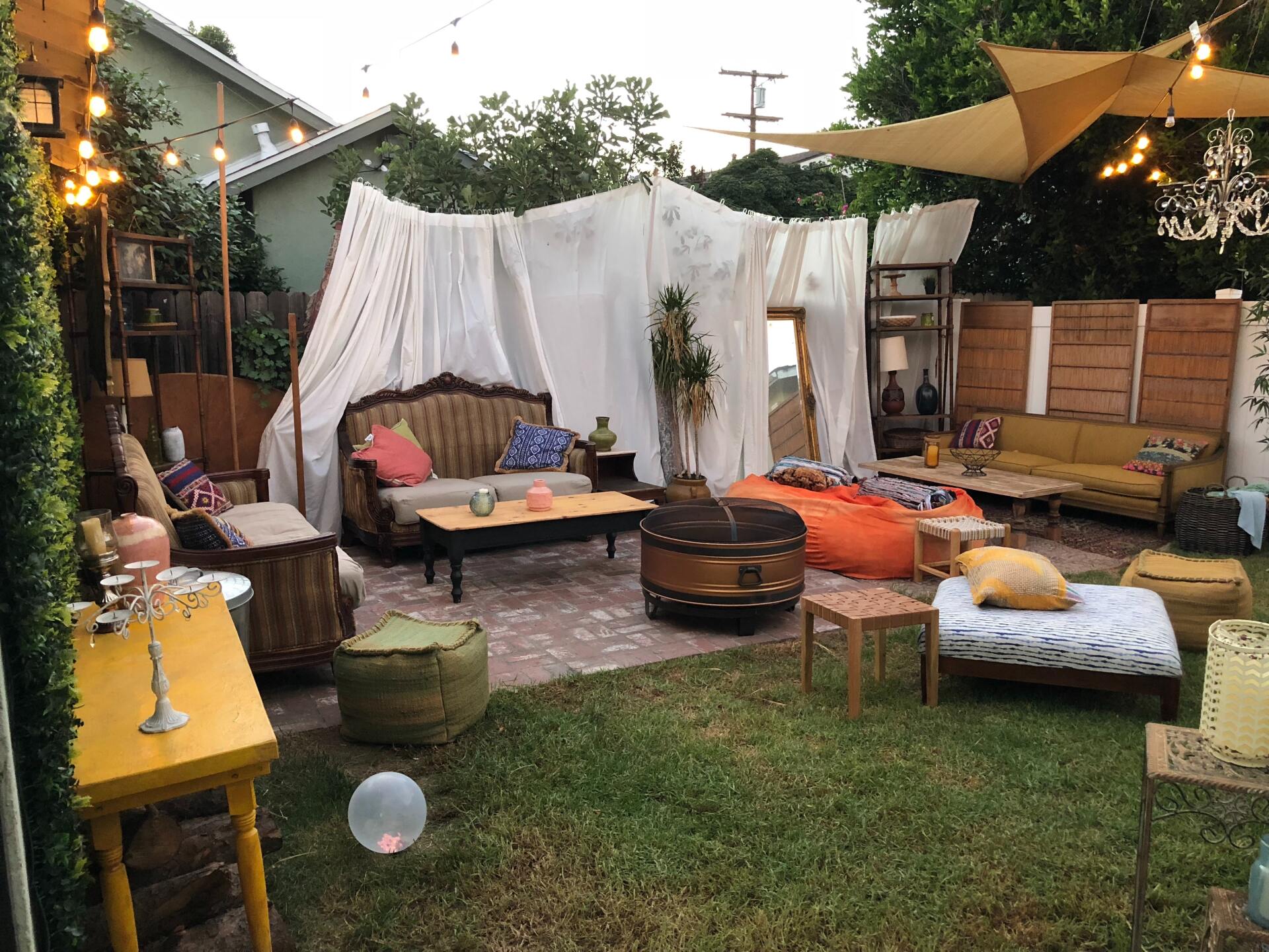 Decorated Backyard for a Party| Green Garden Landscaping