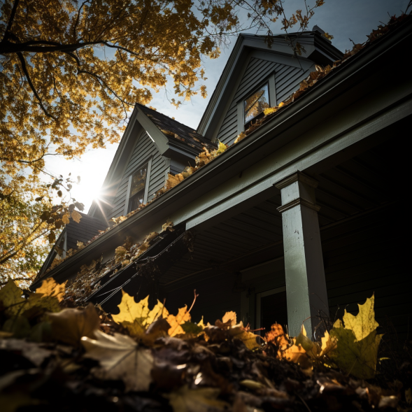cleaning gutter