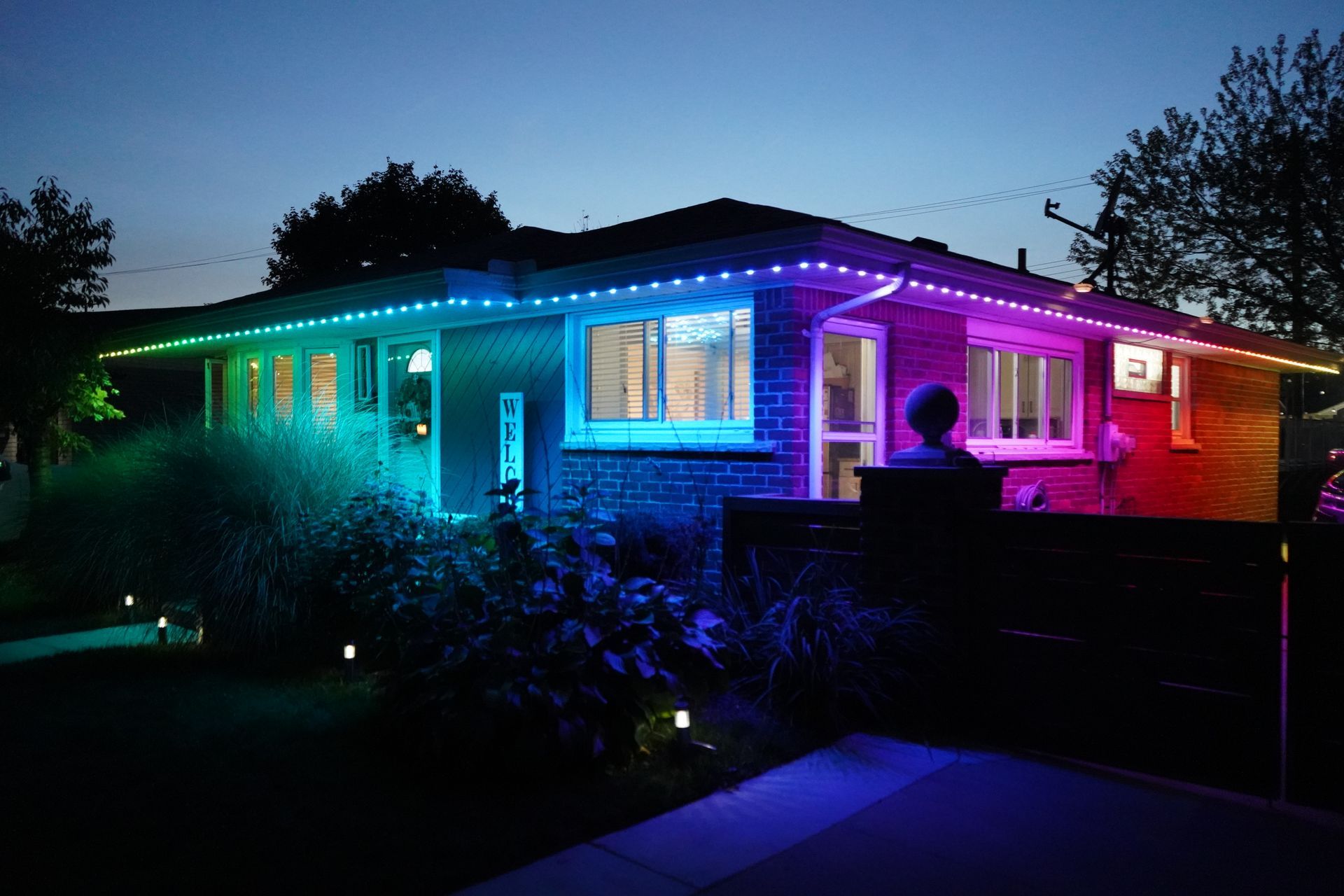 holiday lights yellow