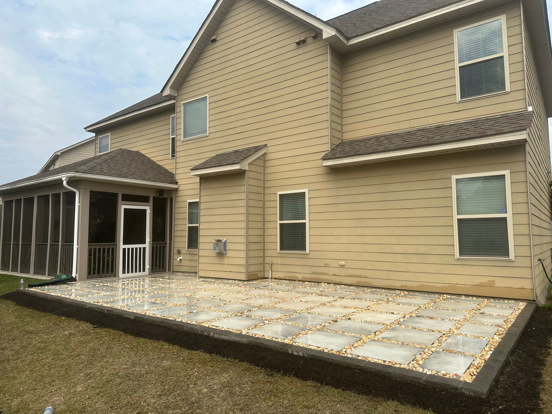 patio paver installation