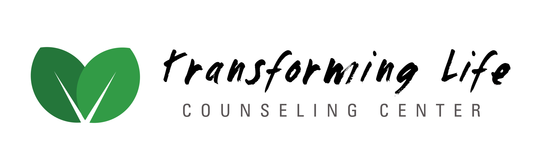 A logo for a counseling center called transforming life