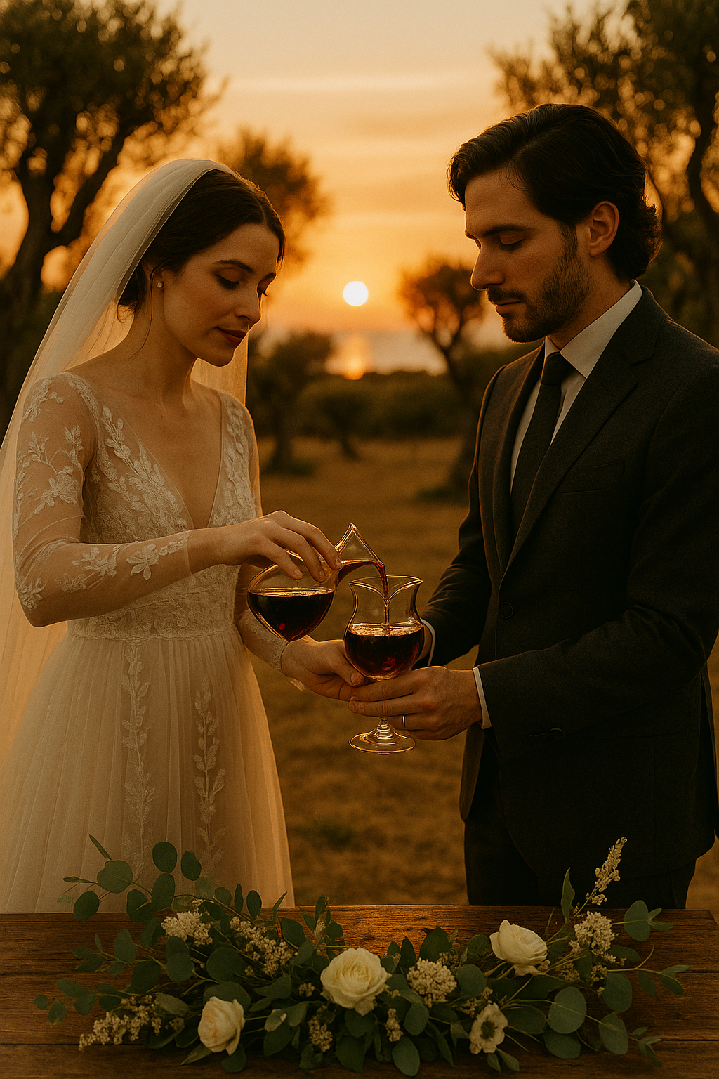 Scopri i riti simbolici più emozionanti per un matrimonio personalizzato: dalla sabbia al vino, dai nastri al rito dell’albero. Idee vere, emozioni sincere, con la guida di una wedding planner esperta in Puglia.
