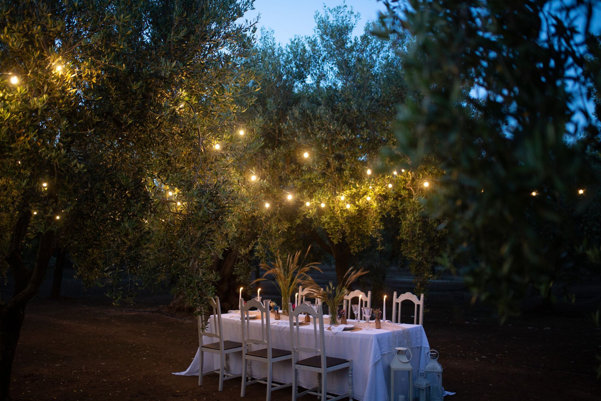 tavolo imperiale tra gli ulivi