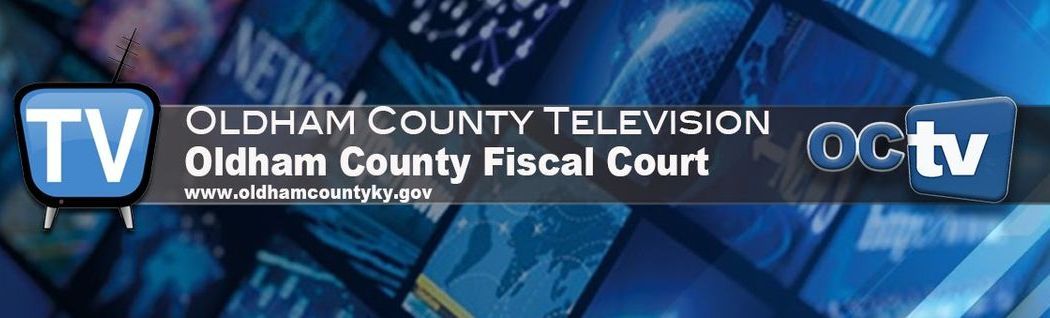 An ad for oldham county television and oldham county fiscal court