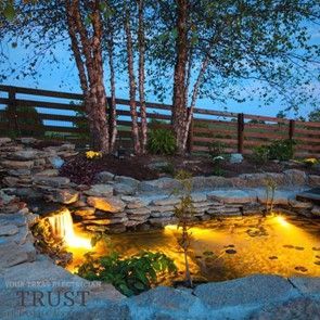 Garden at Night — New Braunfels, TX — Afton Electric