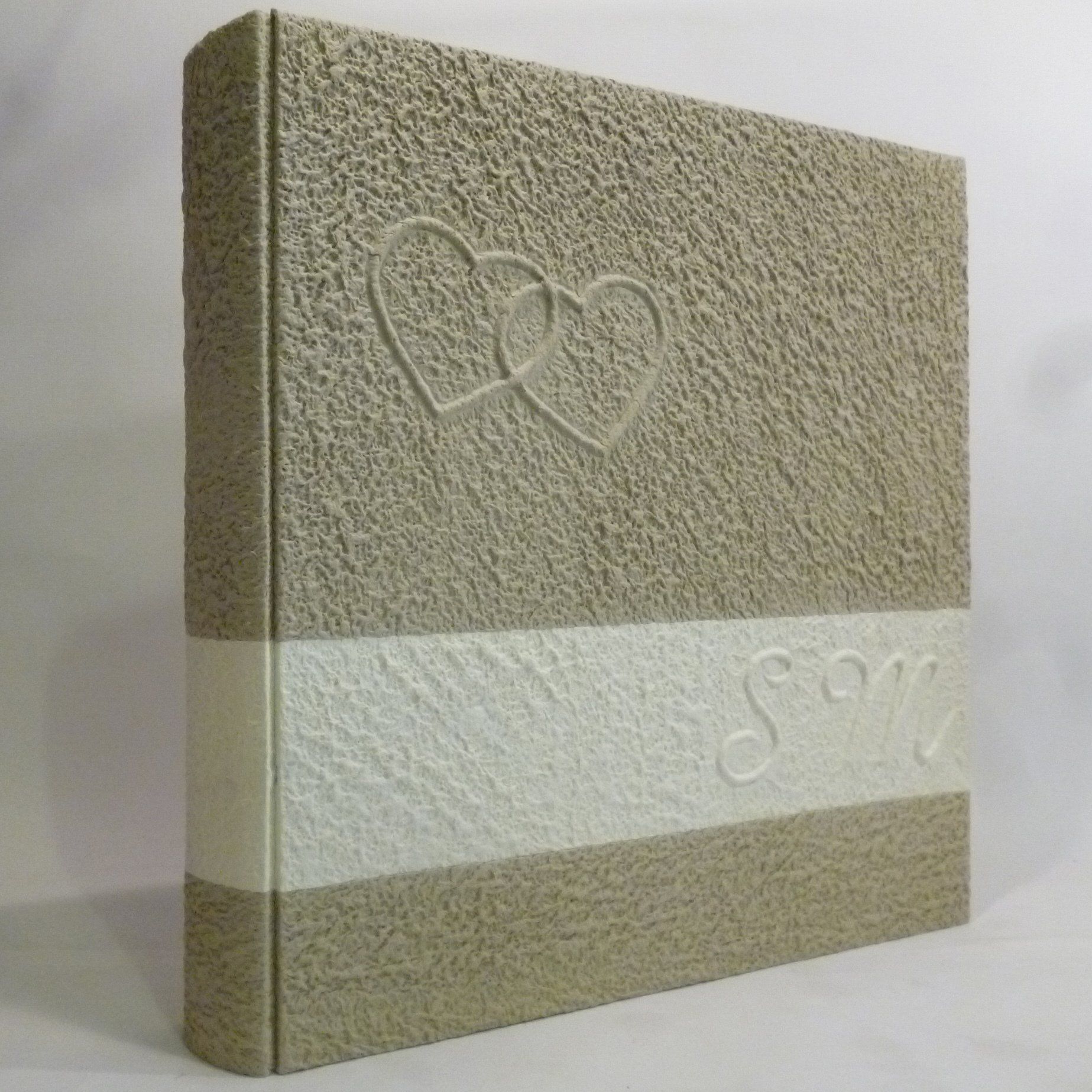 legnoegrafite legno e grafite album fotografico iniziali cuori