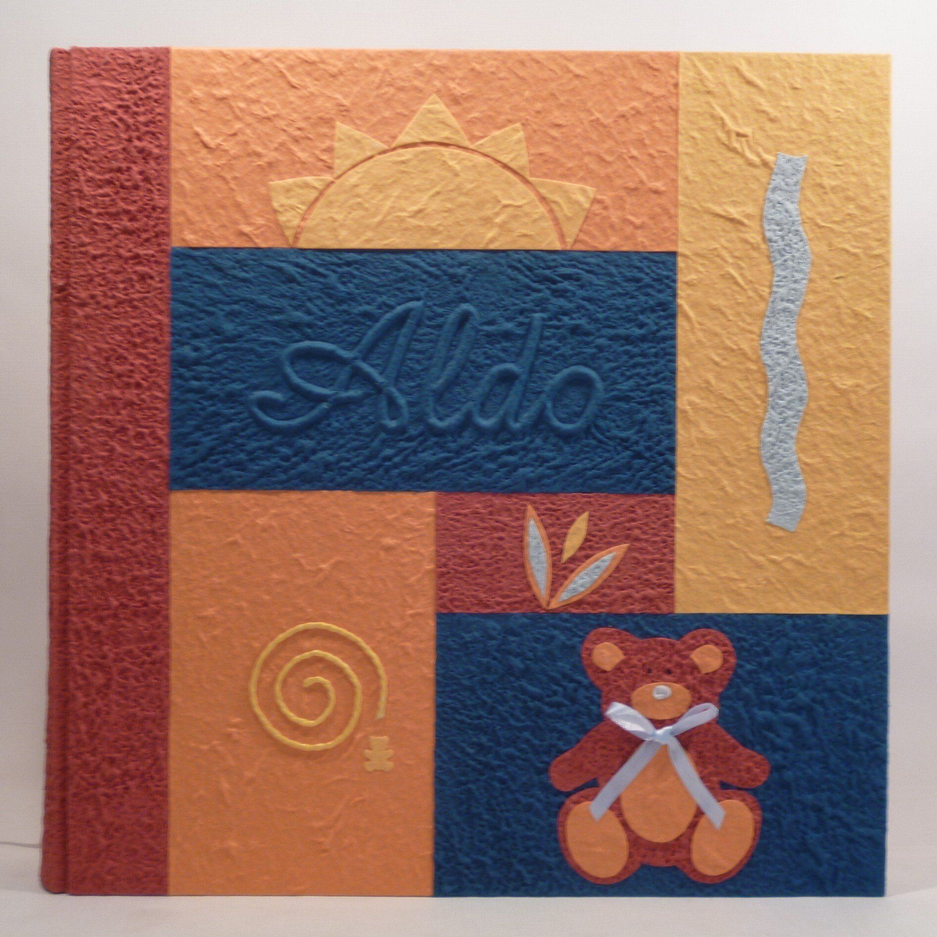 legnoegrafite legno e grafite album fotografico patchwork nome orso orsacchiotto