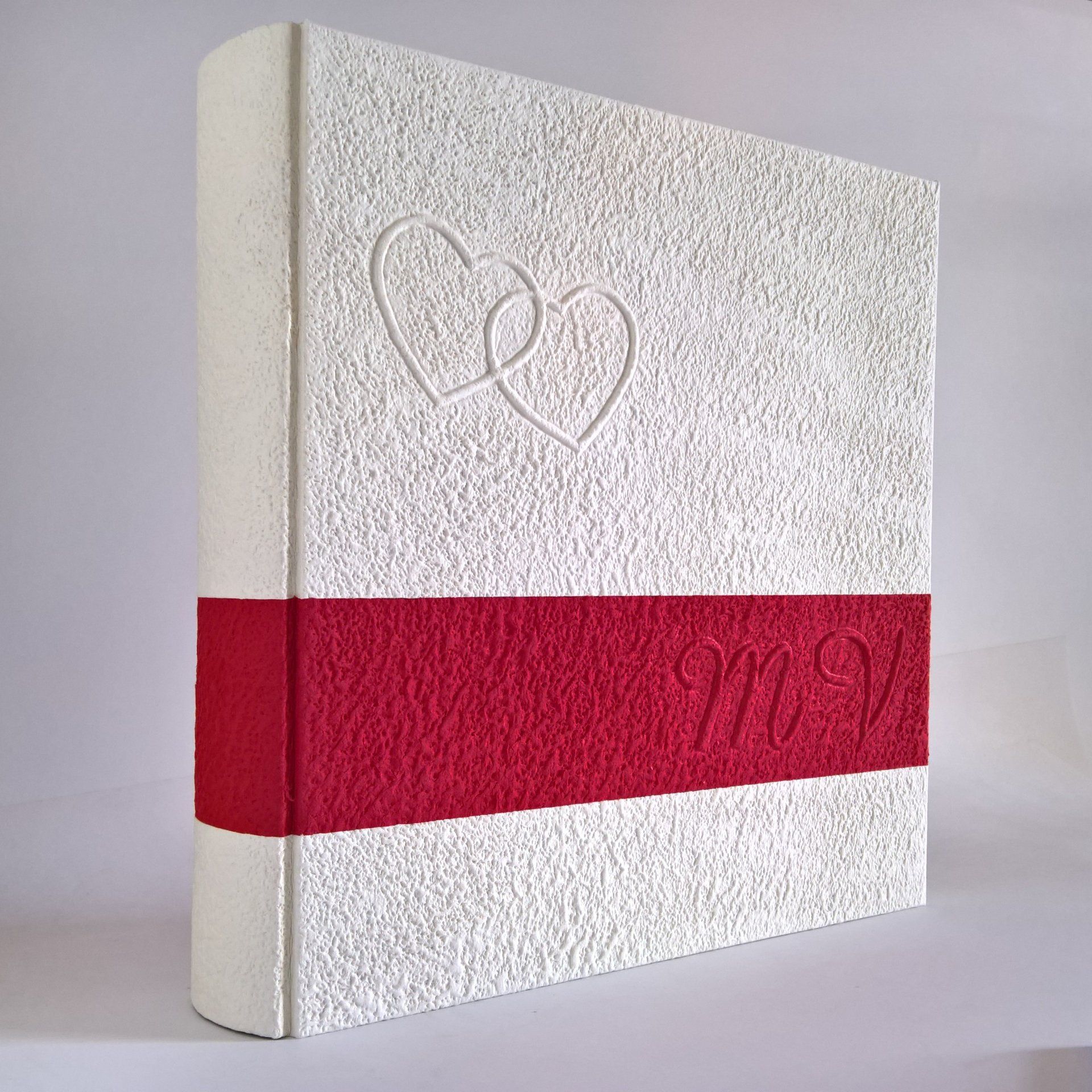 legnoegrafite legno e grafite album fotografico iniziali cuori