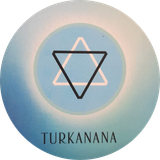 Un círculo azul con Turkanana escrito en él