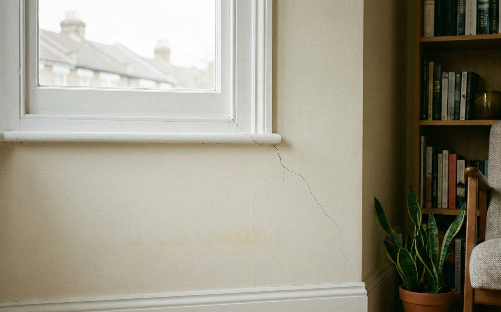 Early signs of remedial issues inside a UK home.