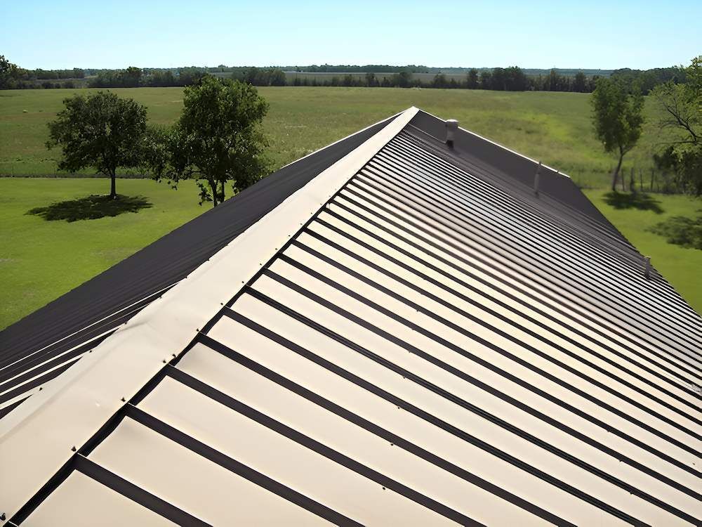The Roof of a Building With a Field in the Background — Ron Nickel Roofing in Banora Point, NSW