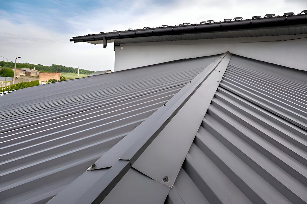 A Close Up of a Metal Roof on a House — Ron Nickel Roofing in Labrador, QLD