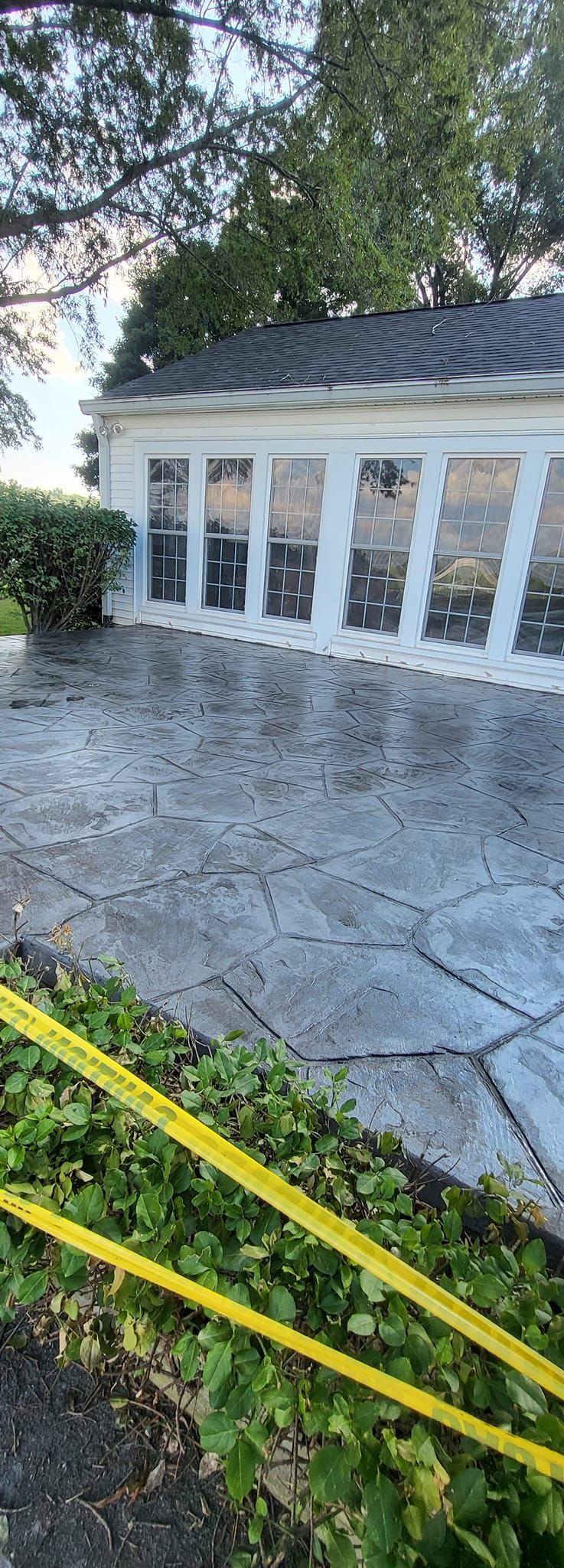 Residential Stamped Concrete Patio