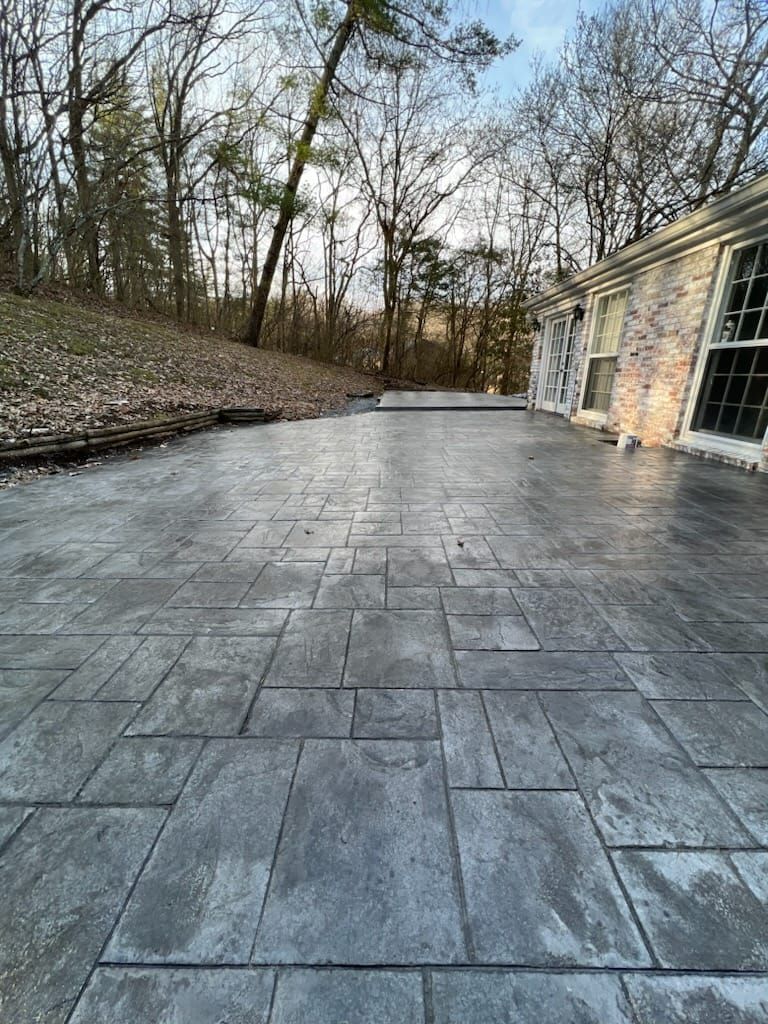 Multi-Tone Stamped Concrete