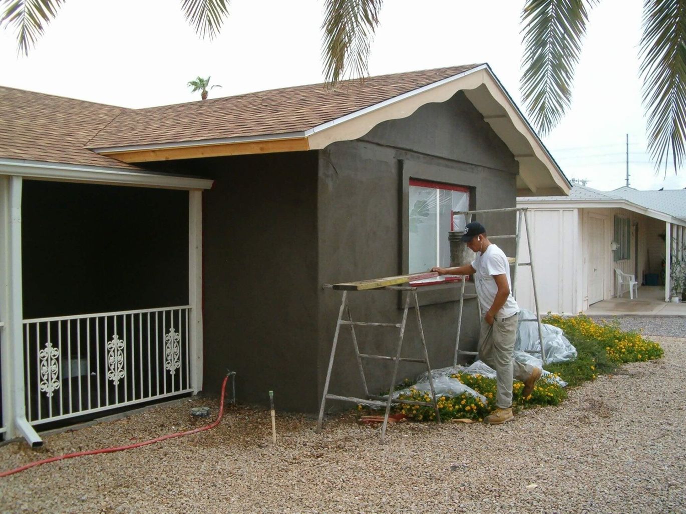 Arizona Stucco exterior remodel & paint Sun City AZ 3 before