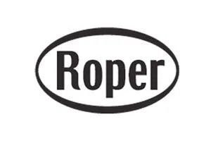 Roper logo within an oval frame, in black and white.