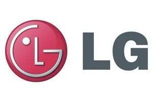 LG logo: Red circle with white dot and stylized 