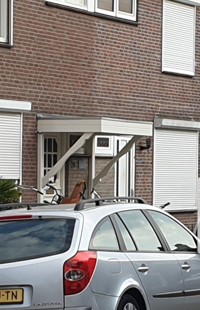 Eindresultaat overkapping voordeur