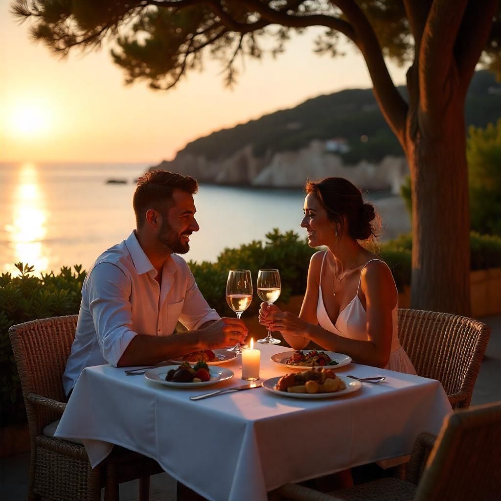 Romantic dinner in palma