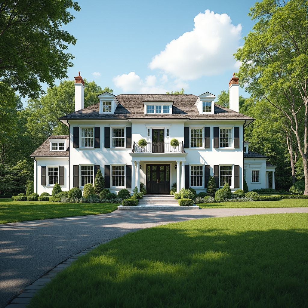 Upscale Zimbabwean property with landscaped lawn, two-story home, and tree-lined surroundings