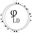 Circular logo with overlapping lines, dots, and stylized letters: 