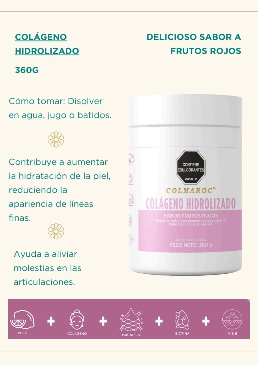 A picture of a bottle of colageno hidrolizado.