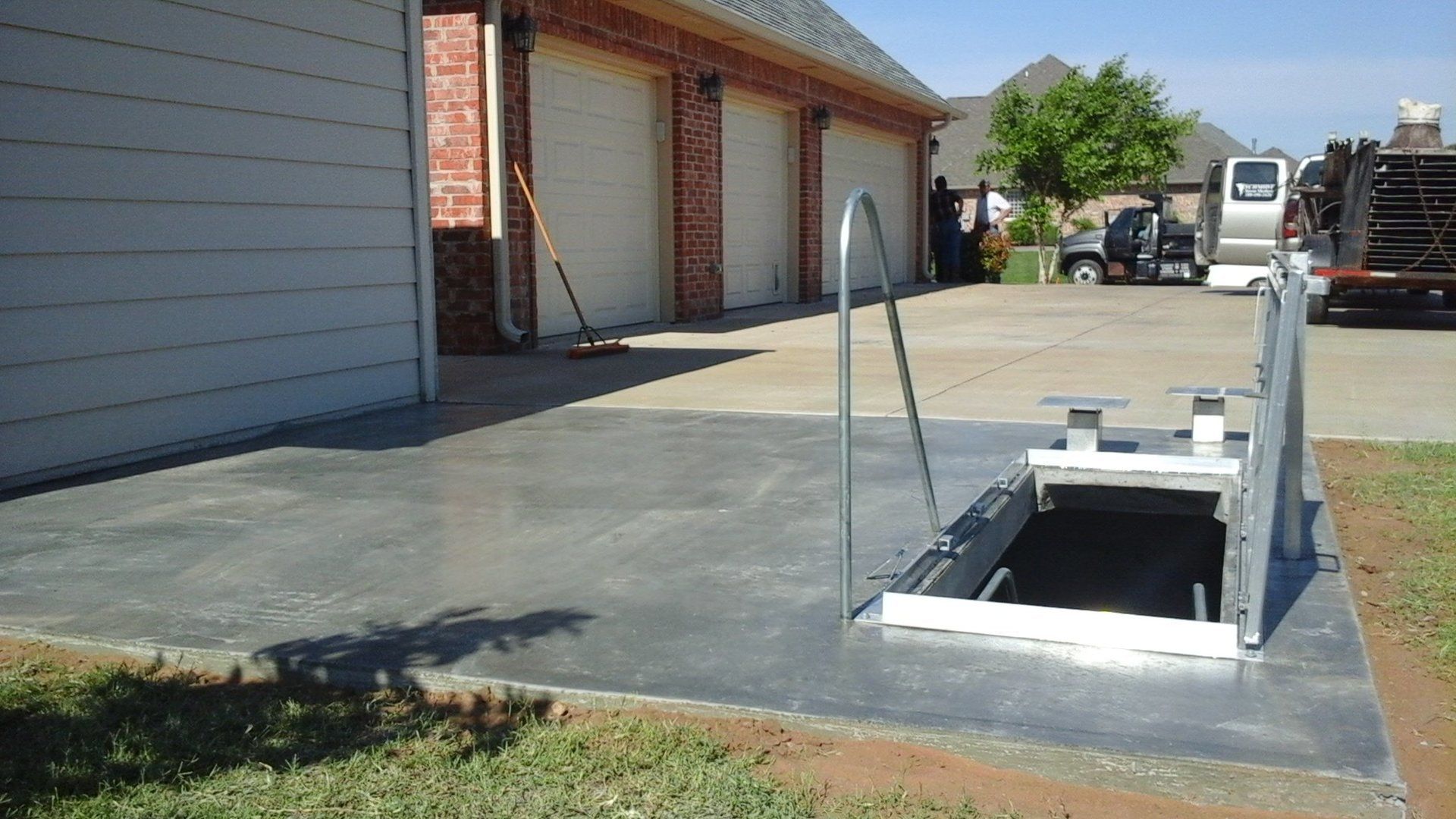 Below Ground Tornado Shelter — Goltry, OK — Schmidt Storm Shelters