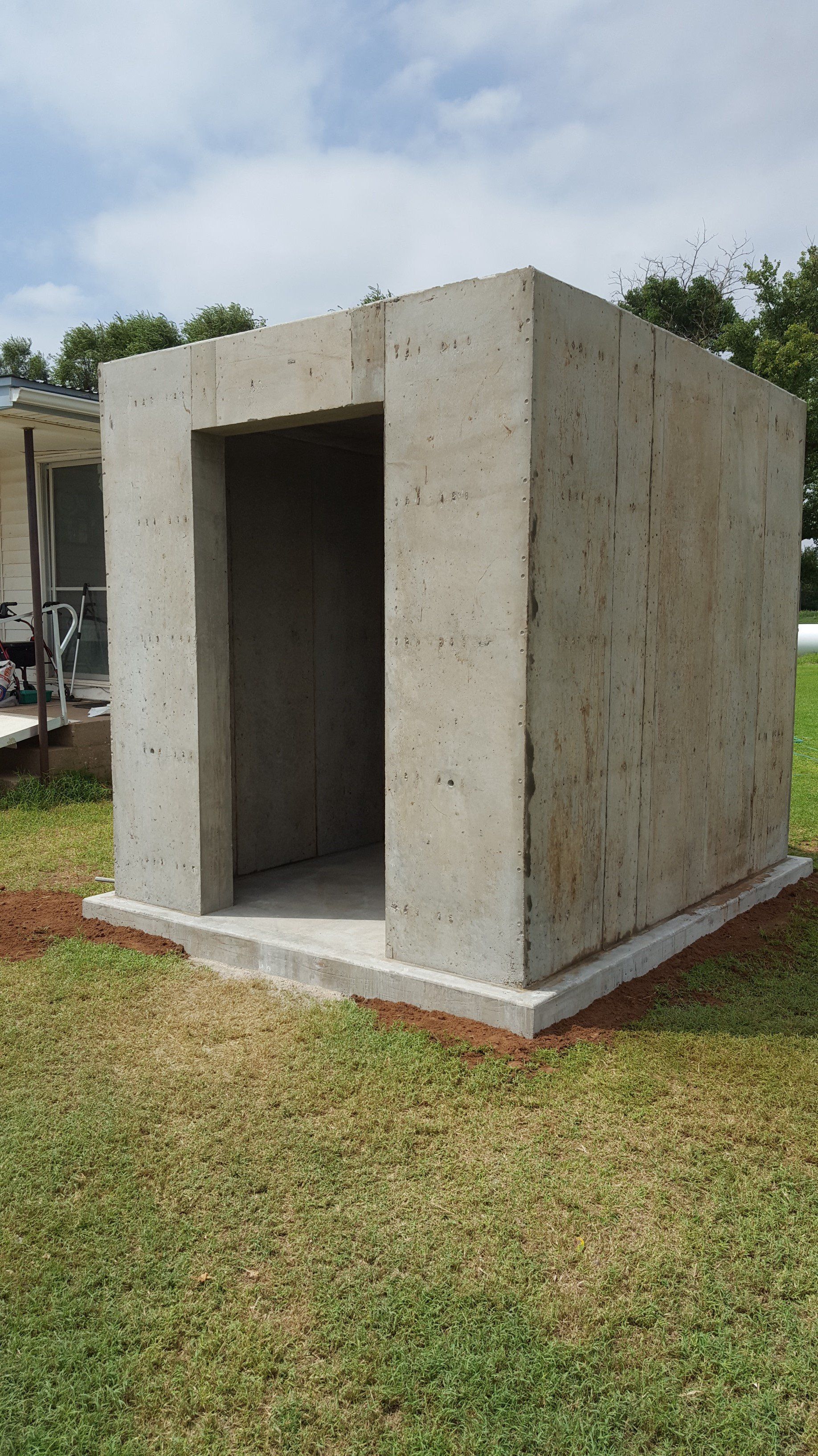 Above Ground Storm Shelter — Goltry, OK — Schmidt Storm Shelters