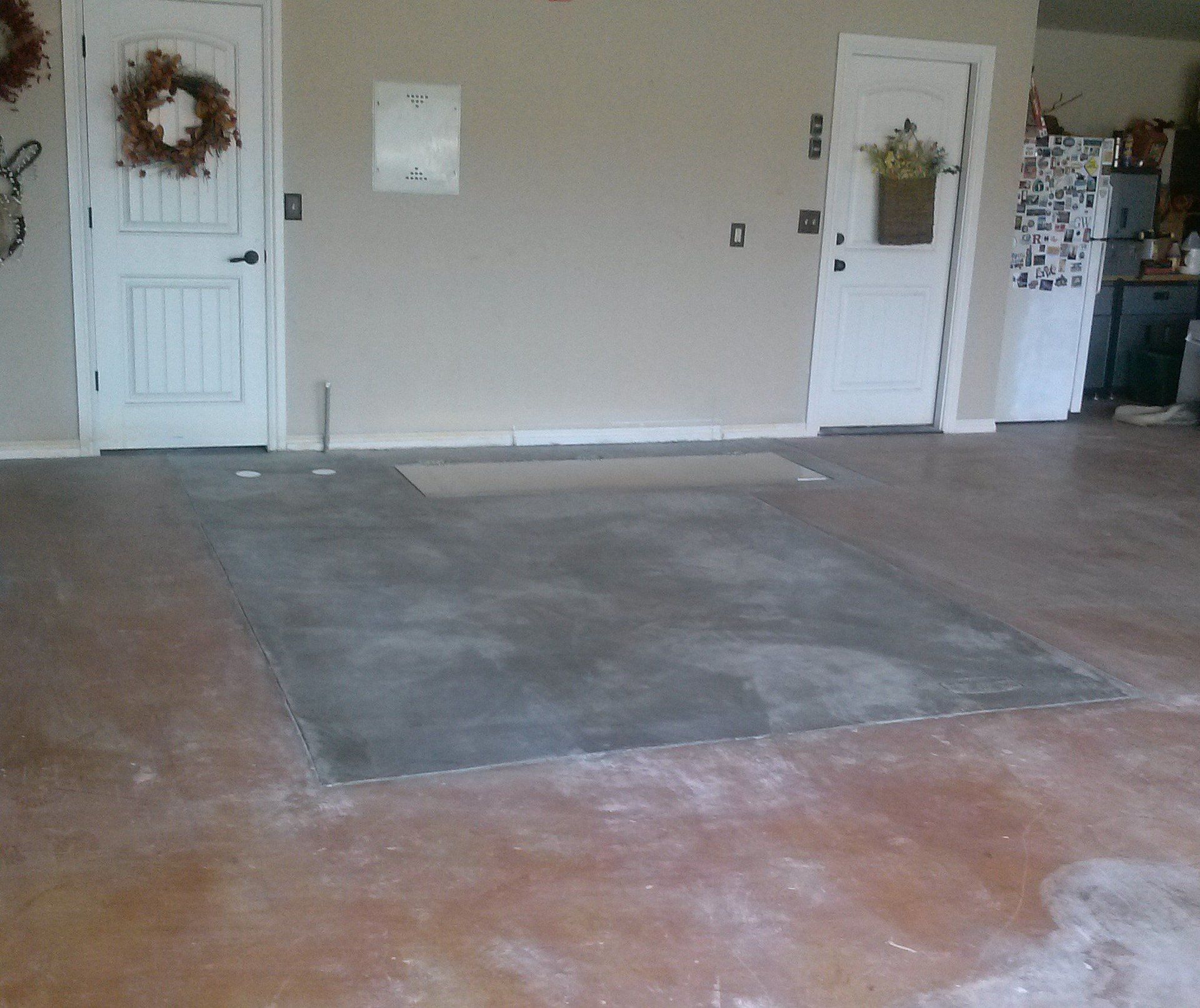 Under Garage Shelter — Goltry, OK — Schmidt Storm Shelters