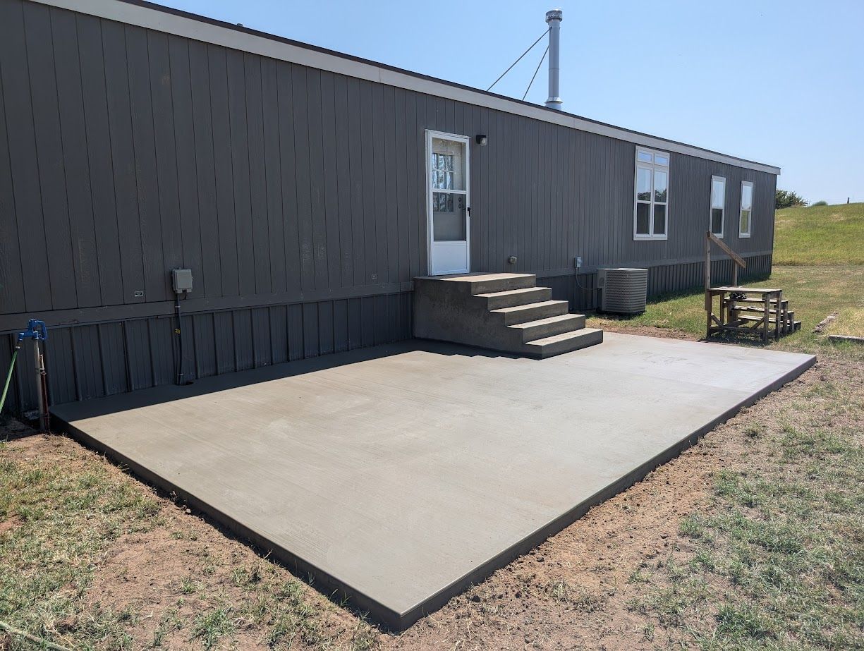 Concrete Work — Goltry, OK — Schmidt Storm Shelters