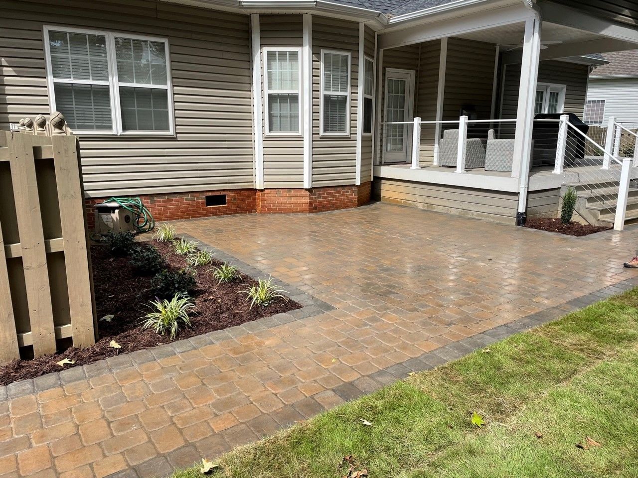 Patio installation