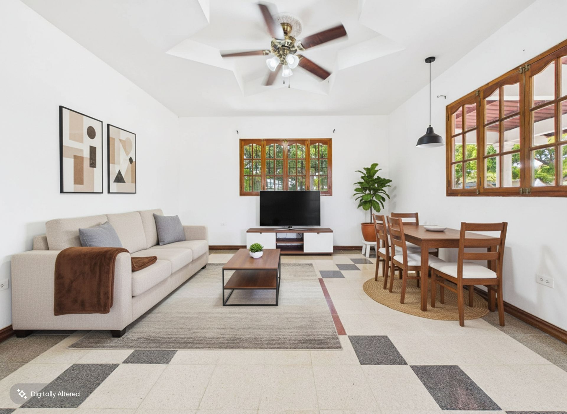 jemplo de amoblado virtual (virtual staging) en propiedad residencial en la provincia de Coclé.