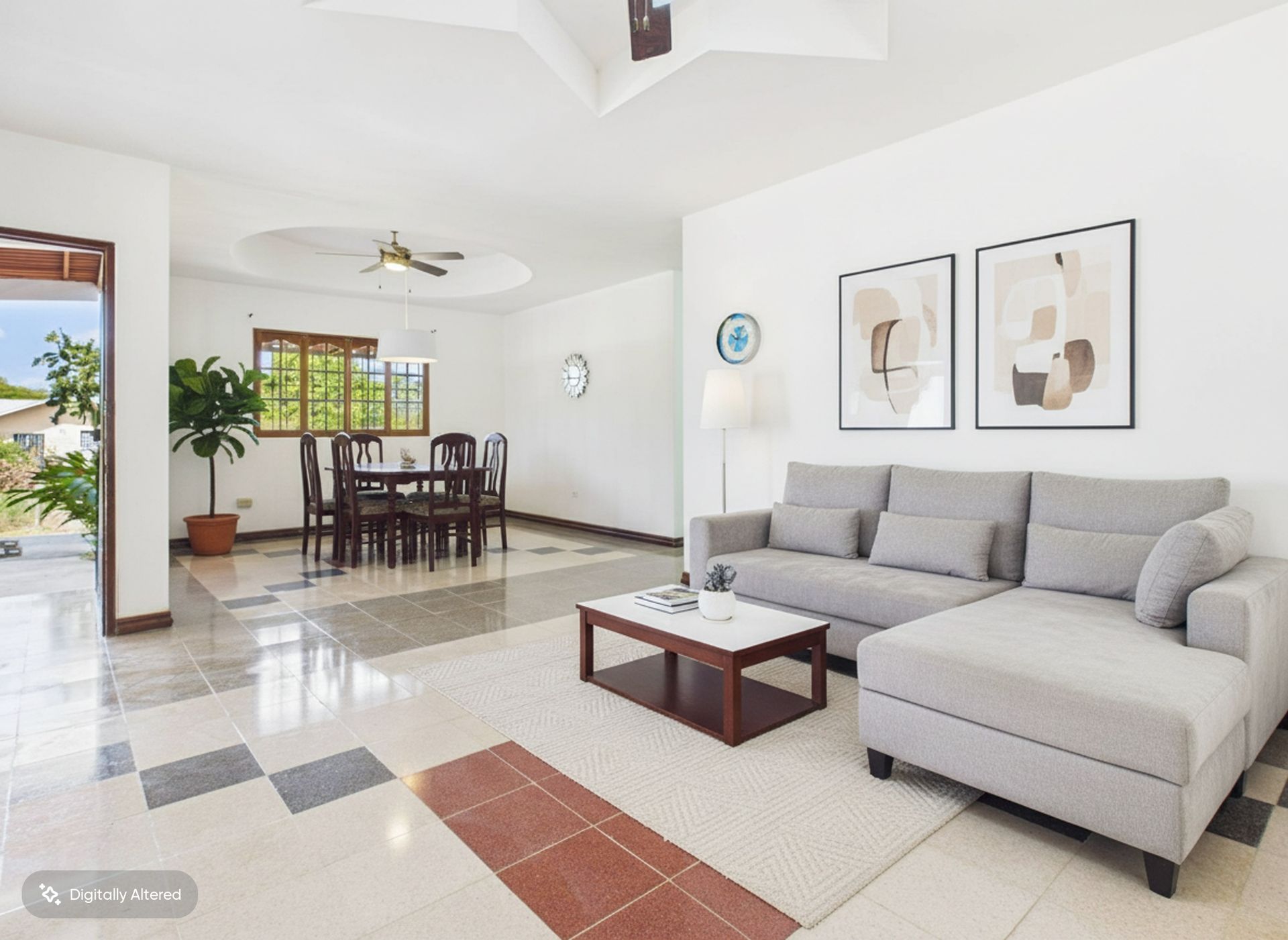 jemplo de amoblado virtual (virtual staging) en propiedad residencial en la provincia de Coclé..