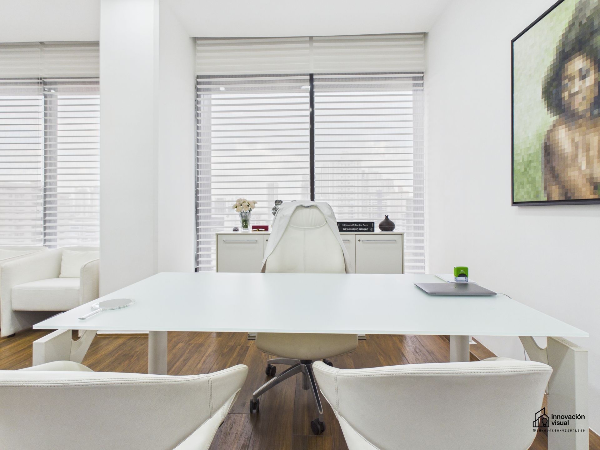 Consultorio de medicina estética del Dr. Badiola en Panamá, fotografía profesional y tour virtual por Innovación Visual.