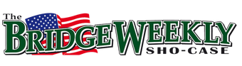 The Bridge Weekly showcase logo with an American flag on it