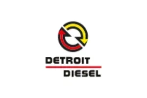 Detroit Diesel logo: Red and yellow circular arrow within a black ring, with 