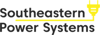 Logo for Southeastern Power Systems: text 
