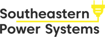 Logo for Southeastern Power Systems: text 