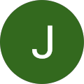 The letter j is in a green circle on a white background.