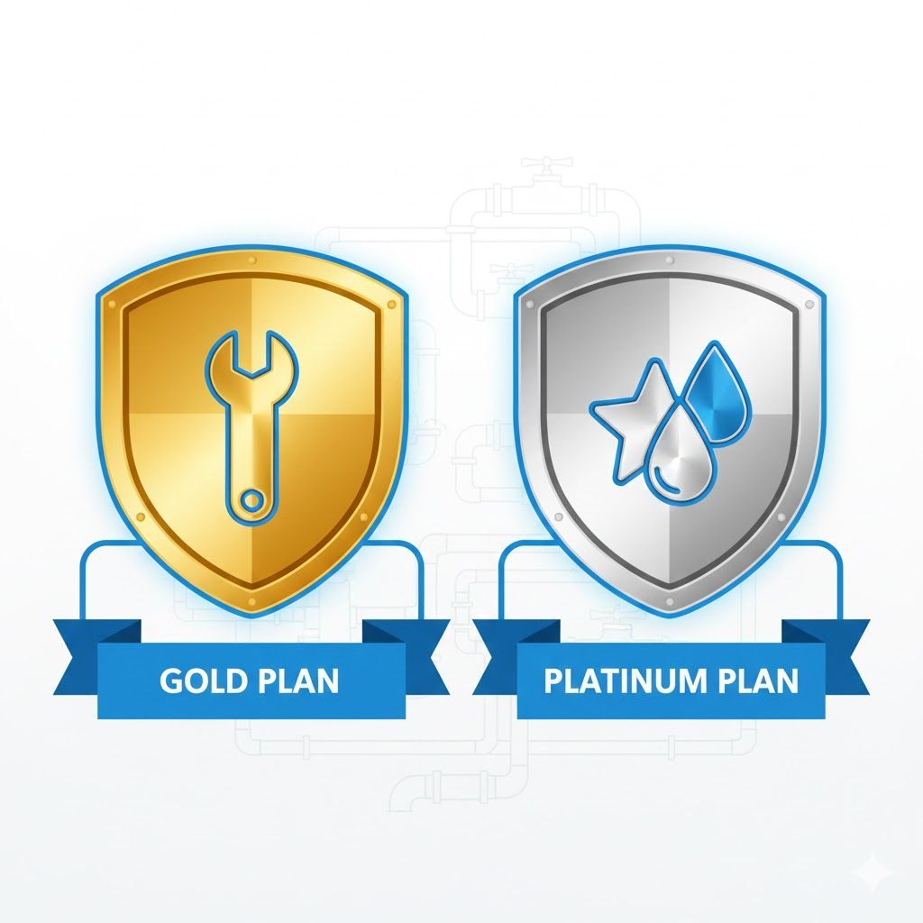 Plumber in blue gloves soldering copper pipes with a torch in an interior setting.