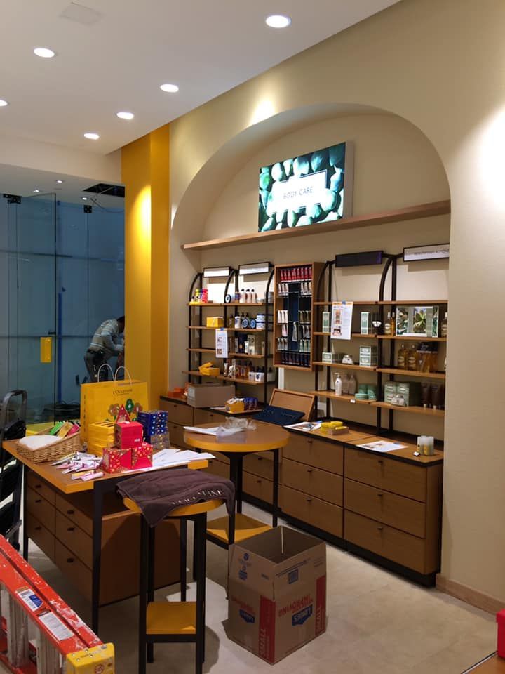 A store with a sign that says ' l'occitane ' on it