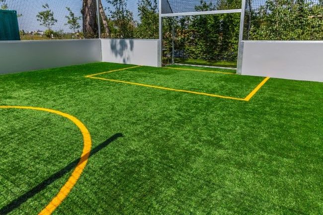 image of artificial turf soccer field
