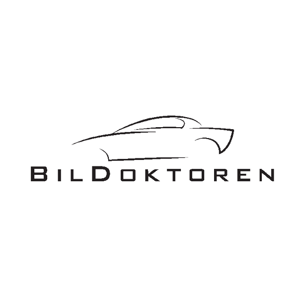 Logoet for bildoktoren er en tegning af en bil.
