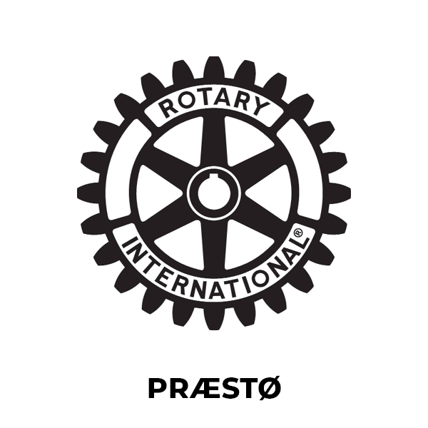 Et blåt og gult logo for Lions International.