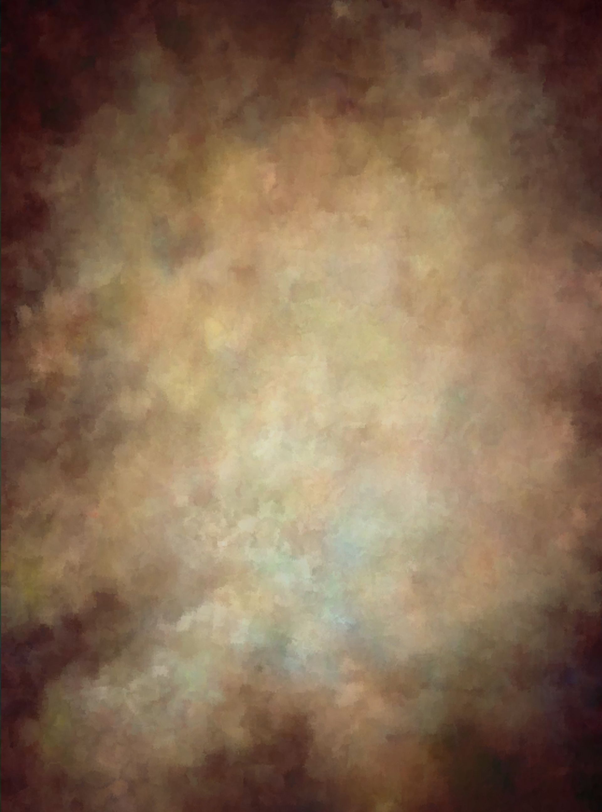 It looks like a painting with a lot of clouds in it.