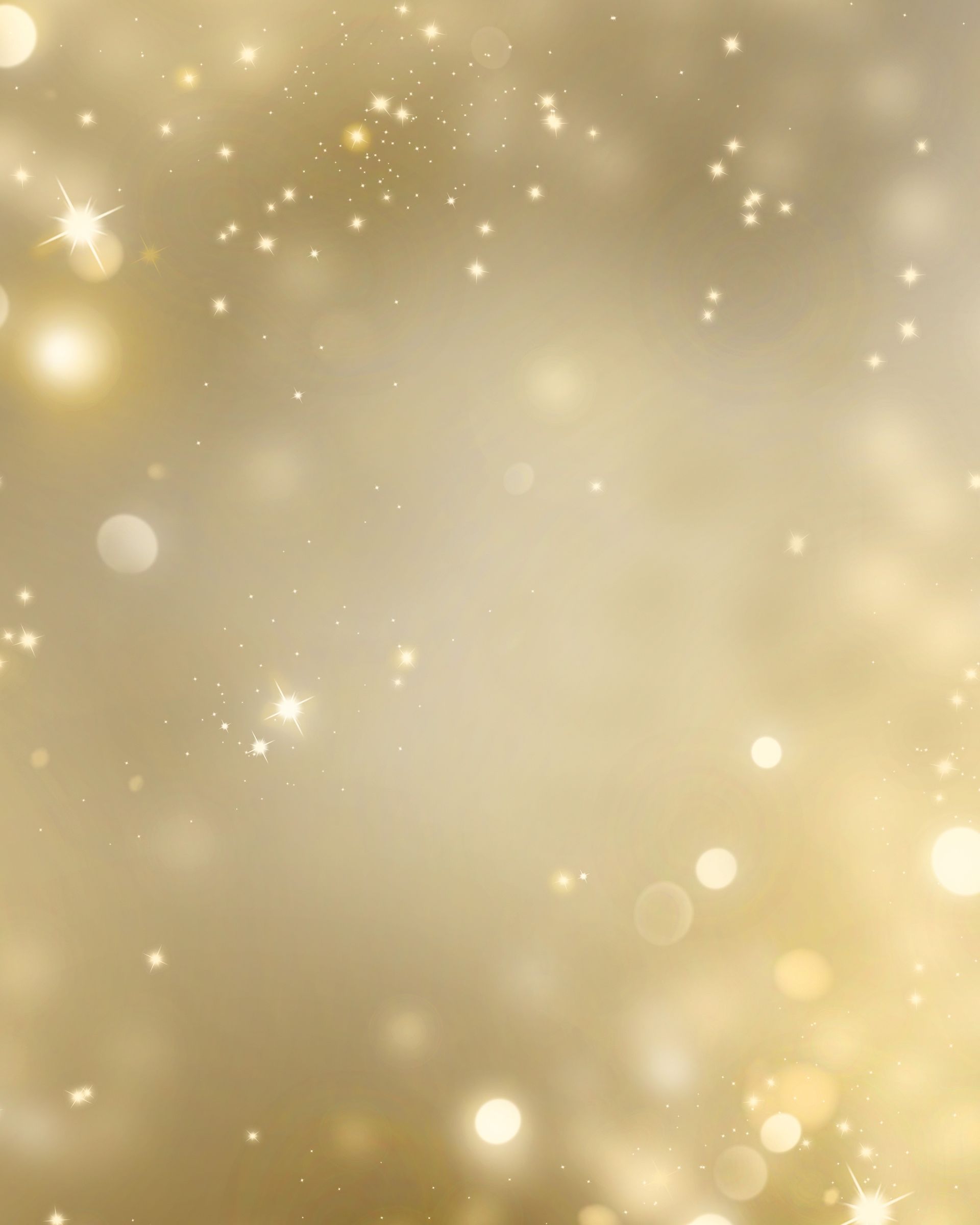 A gold background with a lot of lights and stars