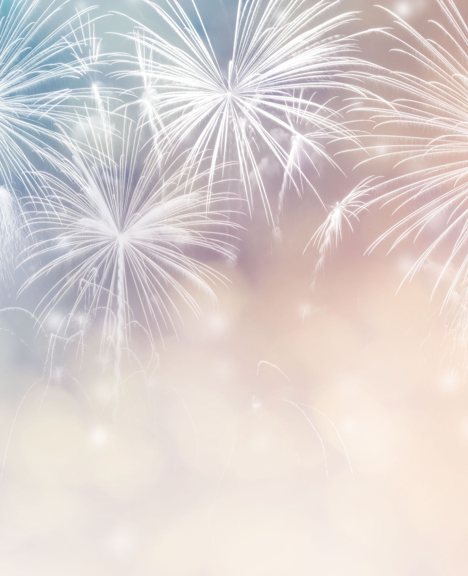 There is a lot of fireworks in the sky.